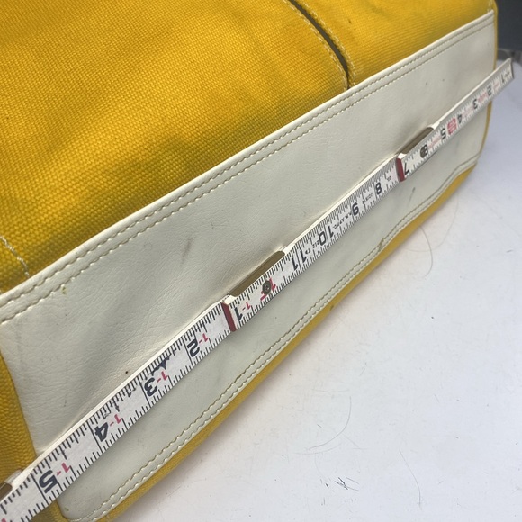 Diane Von Furstenberg Yellow Canvas Tote Bag - Picture 14 of 17